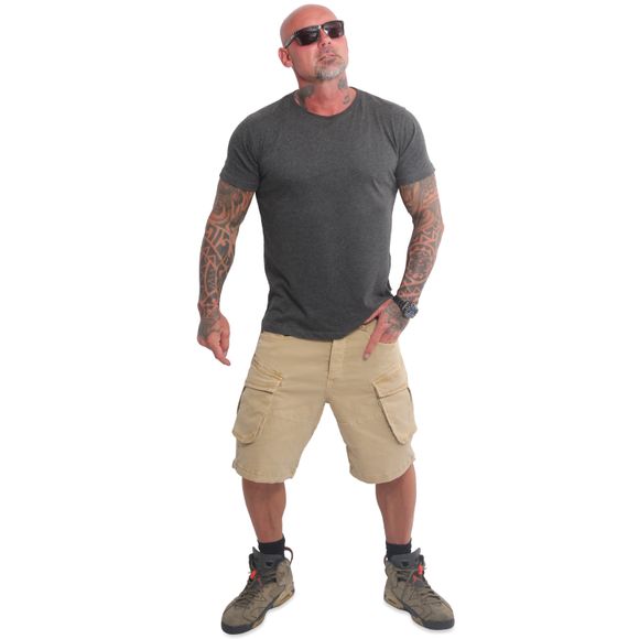 Yakuza Cargo šortky ANCIENT CSB 22067 Warm Sand - 36