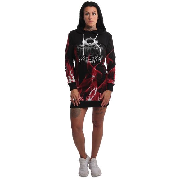 Yakuza dámské mikinové šaty BURN IT GKB 21109 Black - 2XL