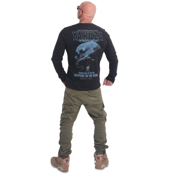 Yakuza tričko s dlouhým rukávem MIND LSB 22061 Black - 5XL