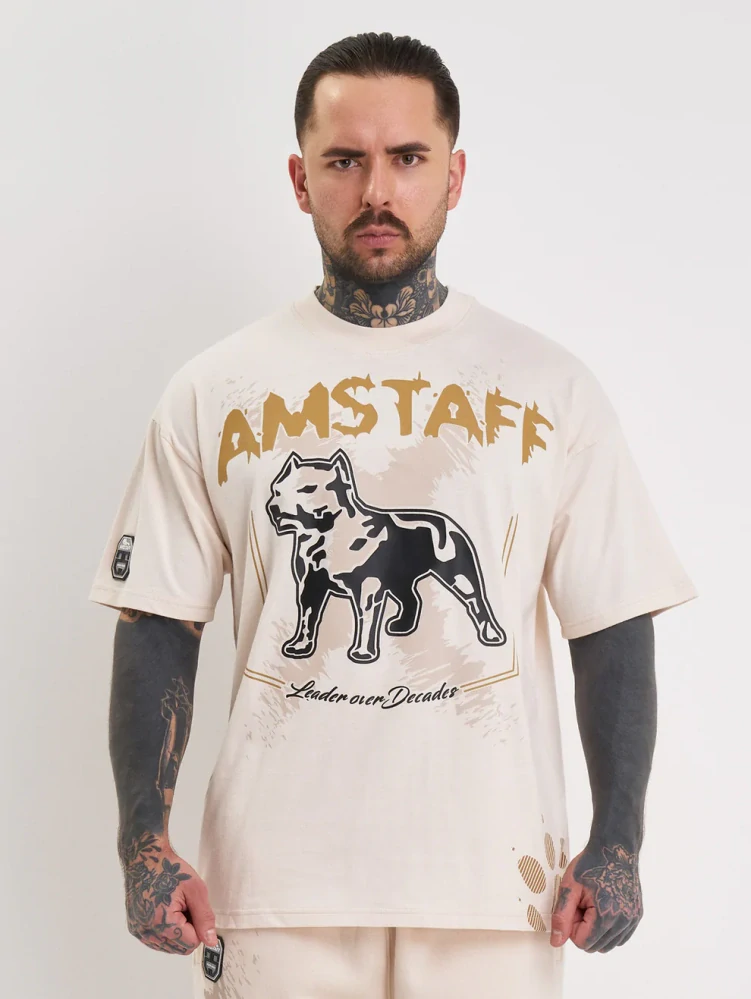 Amstaff pánské tričko Kaldar Creamwood