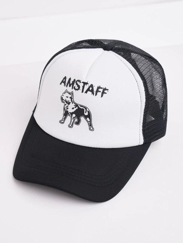 Amstaff čepice Logo Mesh Cap Black/White