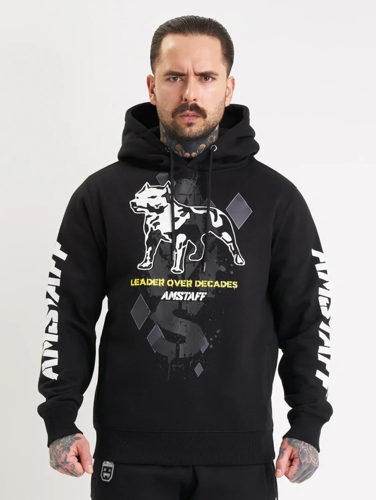 Amstaff Pánská Mikina Grom Hoodie Black
