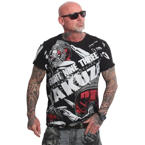 Yakuza pánské tričko DANGER TSB 28008 Black