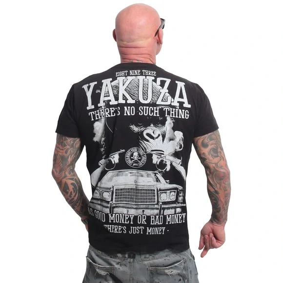 Yakuza pánské tričko GOOD MONEY TSB 28017 Black