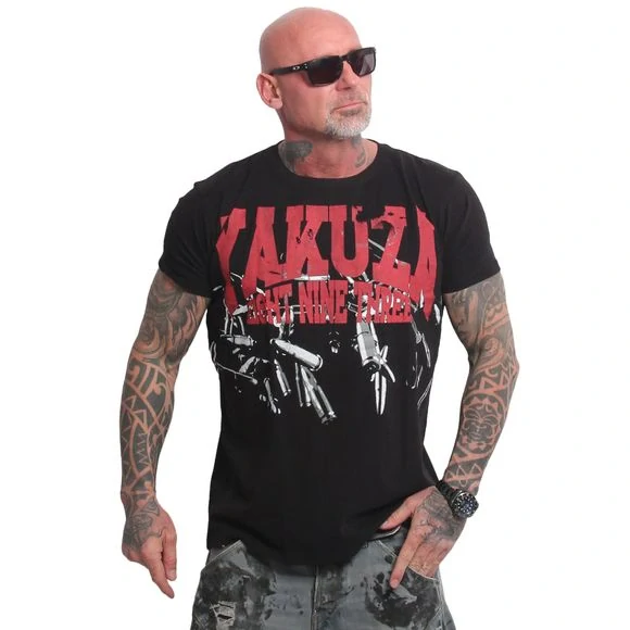 Yakuza pánské tričko CORAZON TSB 28006 Black