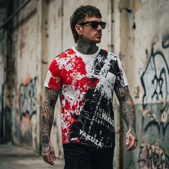 Yakuza pánské tričko RUSH TSB 29019 White