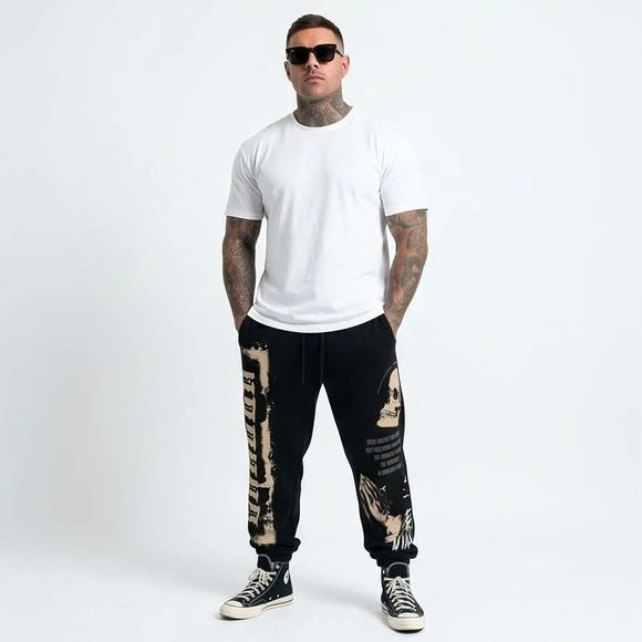 Yakuza tepláky PRAY JOB 28034 Black