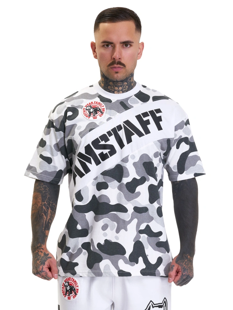 Amstaff pánské tričko Takson Grey Camo