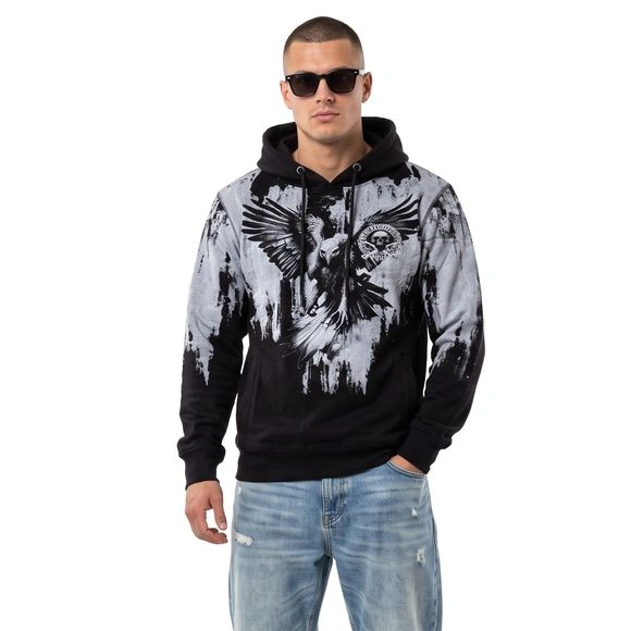 Yakuza pánská mikina EAGLE HOB 29002 Black