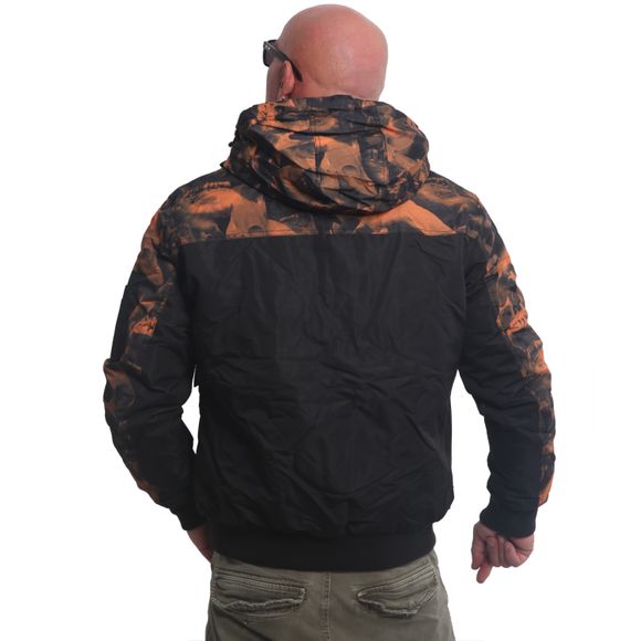 Yakuza pánská zimní bunda GRAVEYARD ULTIMATE WJB 22053 Black/Orange