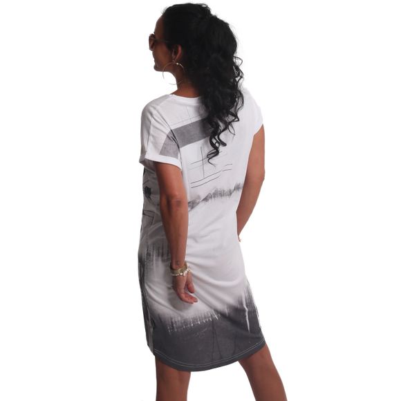 Yakuza dámské šaty DIFFUSE GKB 23119 White