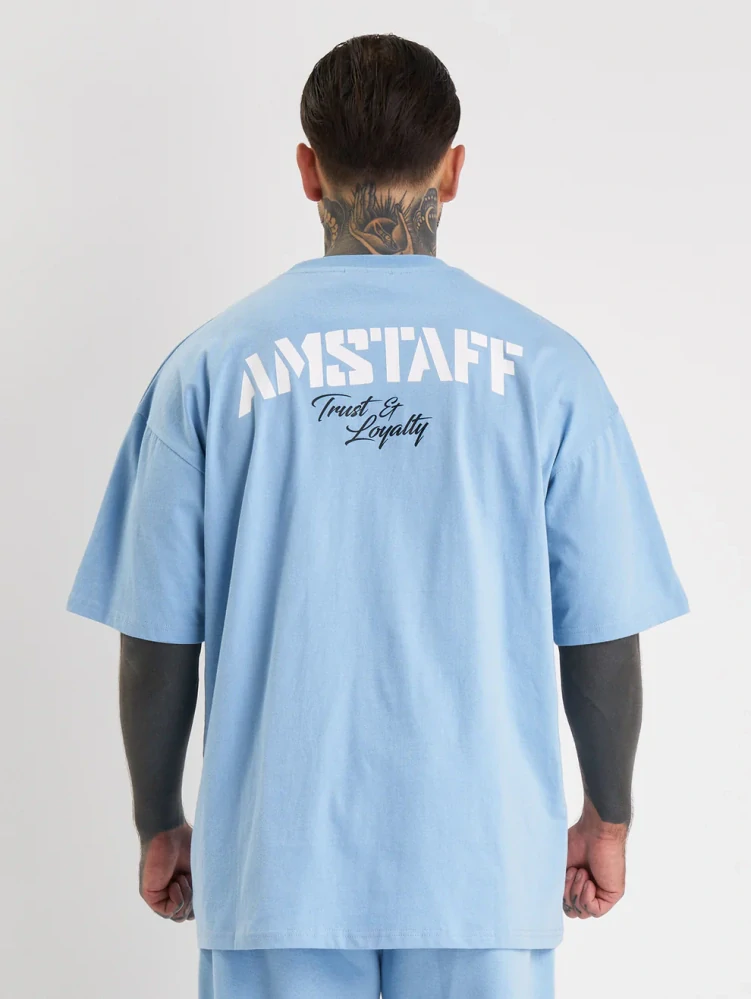 Amstaff tričko Logo 2.0 Horizon Blue