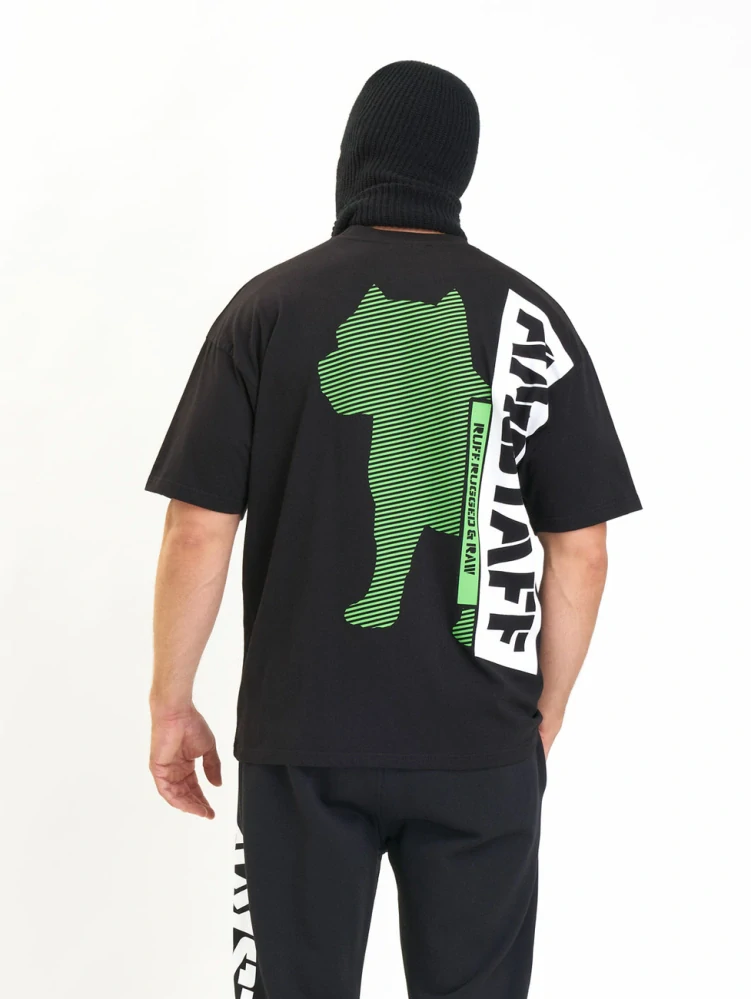 Amstaff pánské tričko Masho Black/Grey/Green