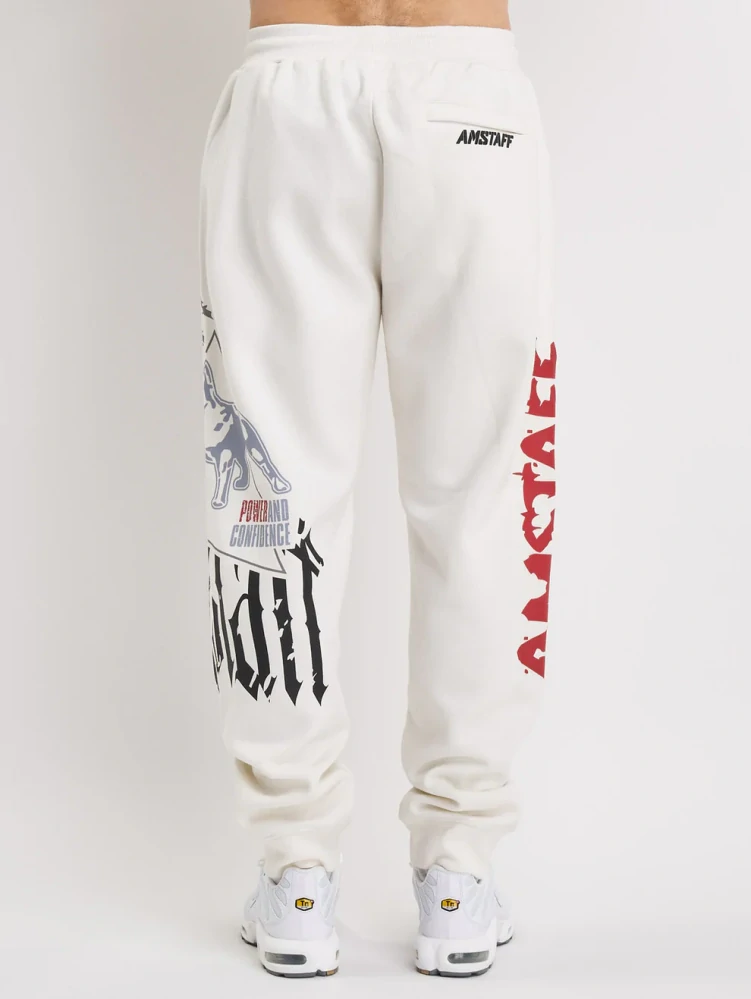 Amstaff pánské tepláky Cyrak White