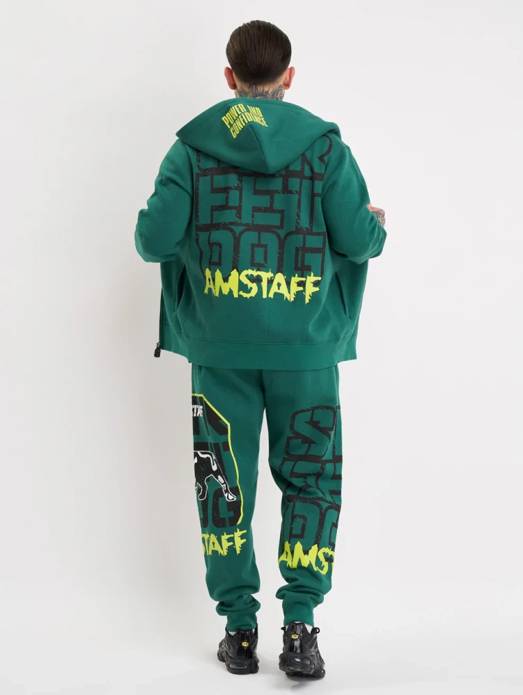 Amstaff Pánská Souprava Solinor Zip Green