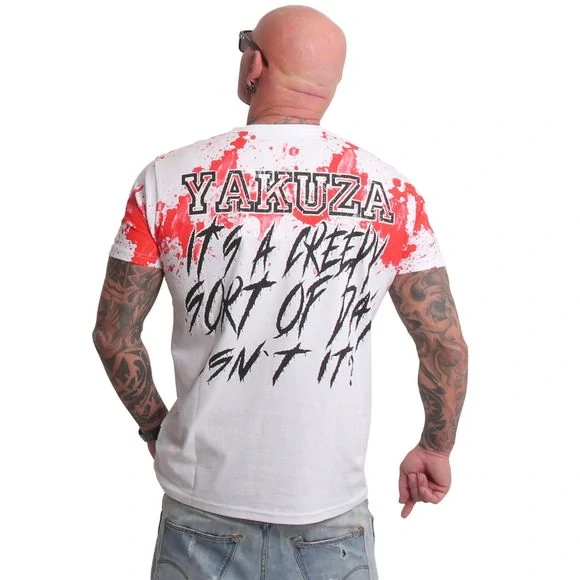 Yakuza pánské tričko CREEPY REGULAR TSB 26009 White