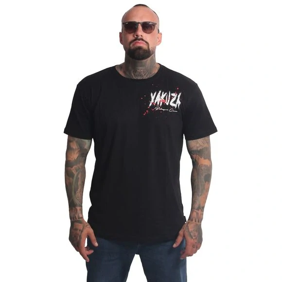 Yakuza pánské tričko GANGSTA REGULAR TSB 26058 Black