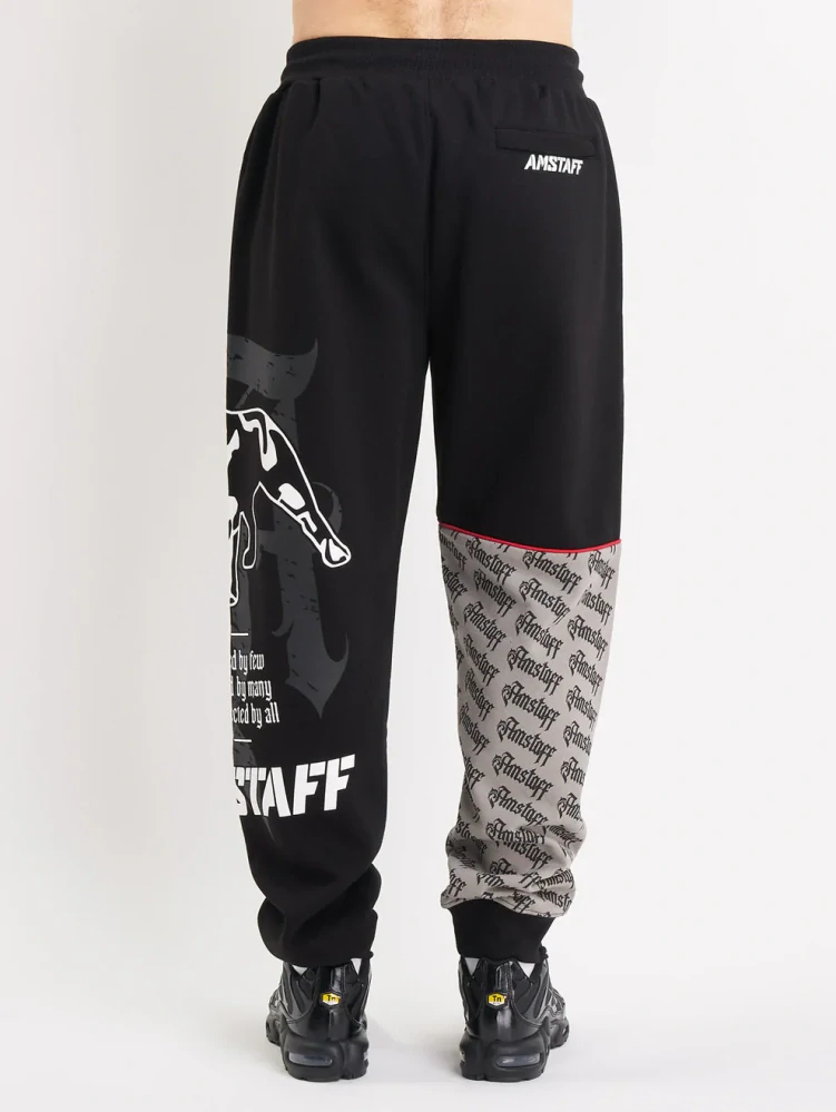 Amstaff pánské tepláky Varek Black/Grey