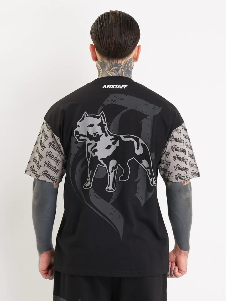 Amstaff pánské tričko Varek Black/Grey