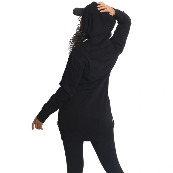 Yakuza dámské mikinové šaty PORCELAIN GKB 26124 Black