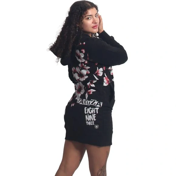 Yakuza dámská mikina HANAMI LONG GLHZB 27103 Black