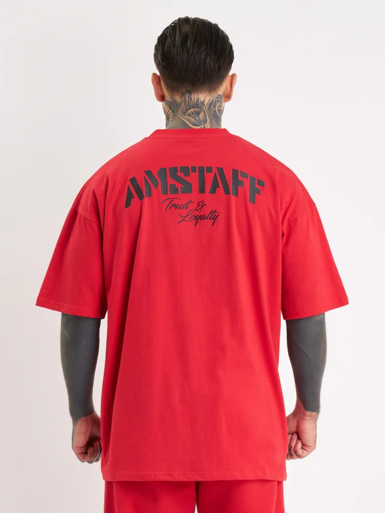 Amstaff tričko Logo 2.0 Red/Black