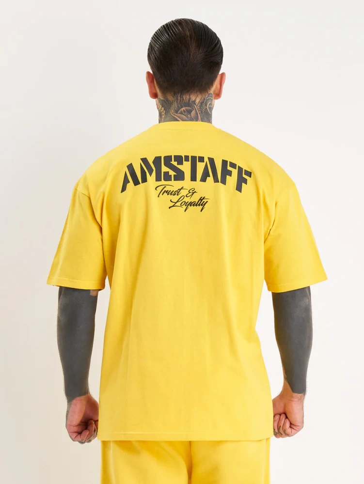 Amstaff tričko Logo 2.0 Yellow/Black