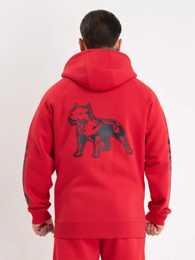 Amstaff Mikina Logo 2.0 Ziphoody Red/Black