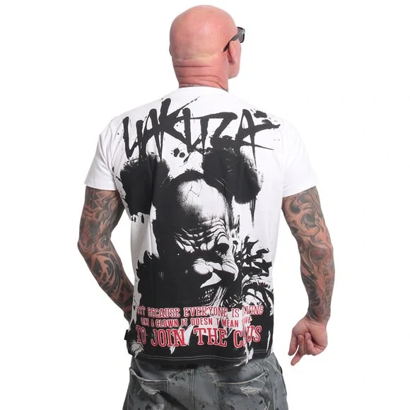 Yakuza pánské tričko CLOWN TSB 28015 White