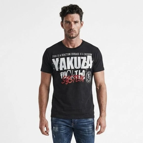 Yakuza pánské tričko REACTION TSB 28014 Black