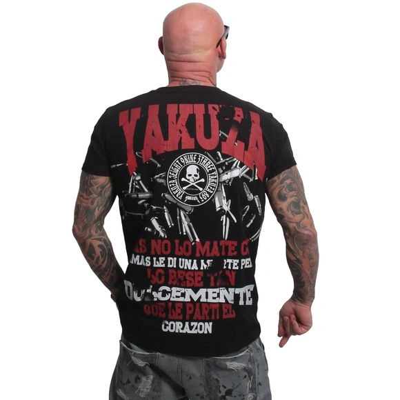 Yakuza pánské tričko CORAZON TSB 28006 Black