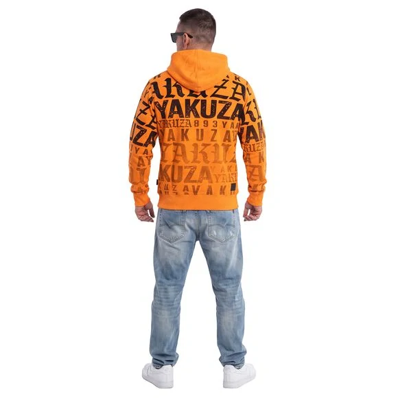 Yakuza pánská mikina SKULL GRENADE HOB 29003 Orange