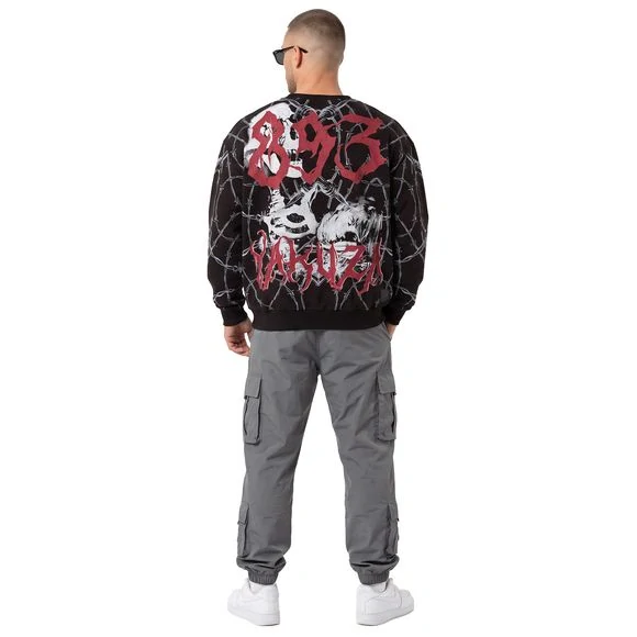 Yakuza mikina 3RD OVERSIZED PB 29010 Black