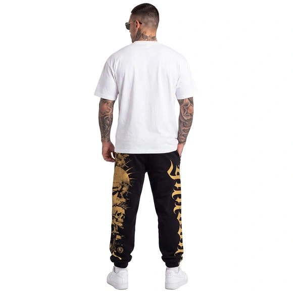 Yakuza tepláky SKULL STACK JOB 29011 Black