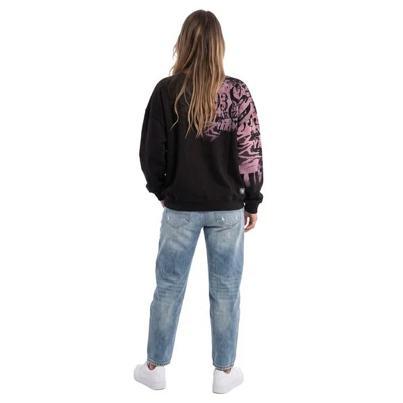 Yakuza mikina PAINTED FLOWER GPB 29101 Black