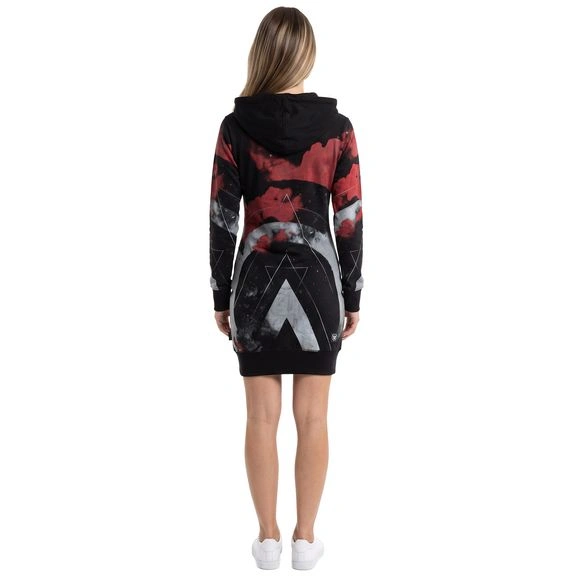 Yakuza dámské mikinové šaty SPACY LITE GKB 29110 Black
