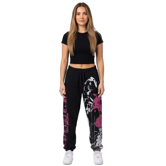 Yakuza dámské tepláky FLOWERS GJOB 28123 Black