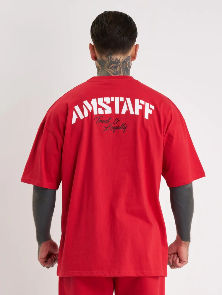 Amstaff tričko Logo 2.0 Red/White