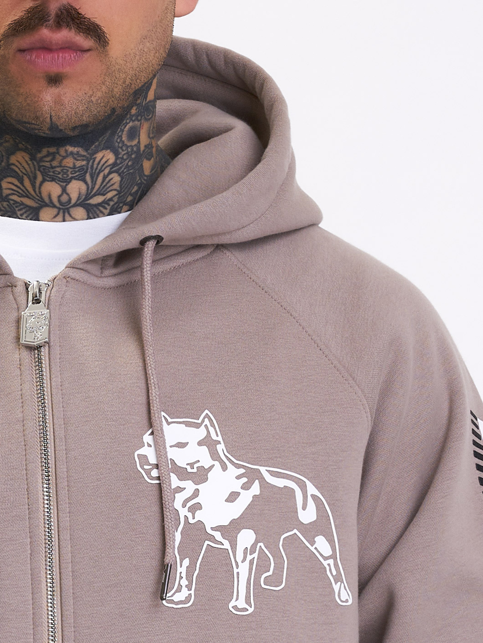 Amstaff Mikina Logo 2.0 Ziphoody Braun