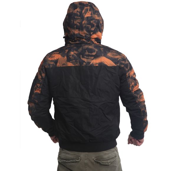 Yakuza pánská zimní bunda GRAVEYARD ULTIMATE WJB 22053 Black/Orange