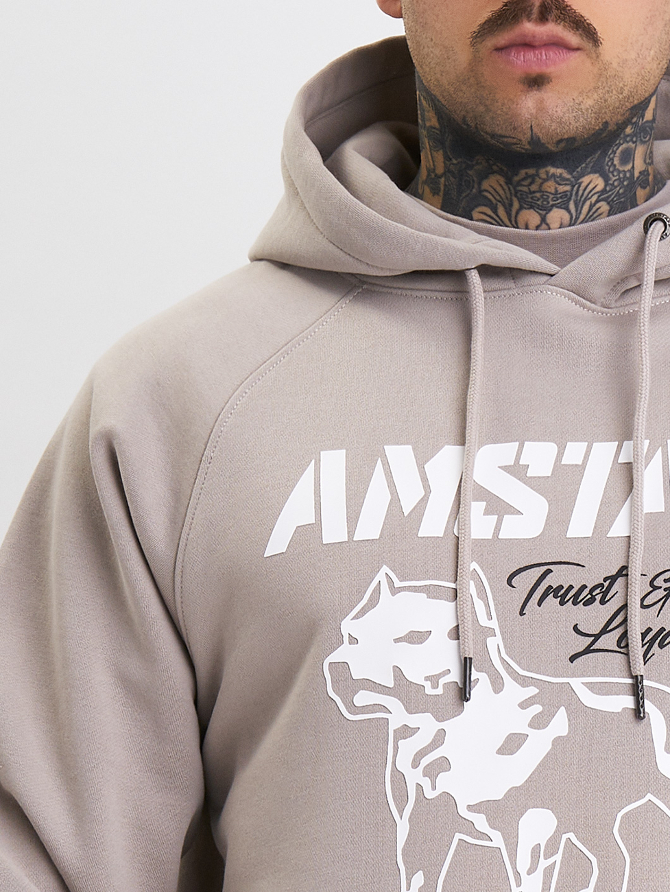 Amstaff Mikina Logo 2.0 Hoody Chateau Grey