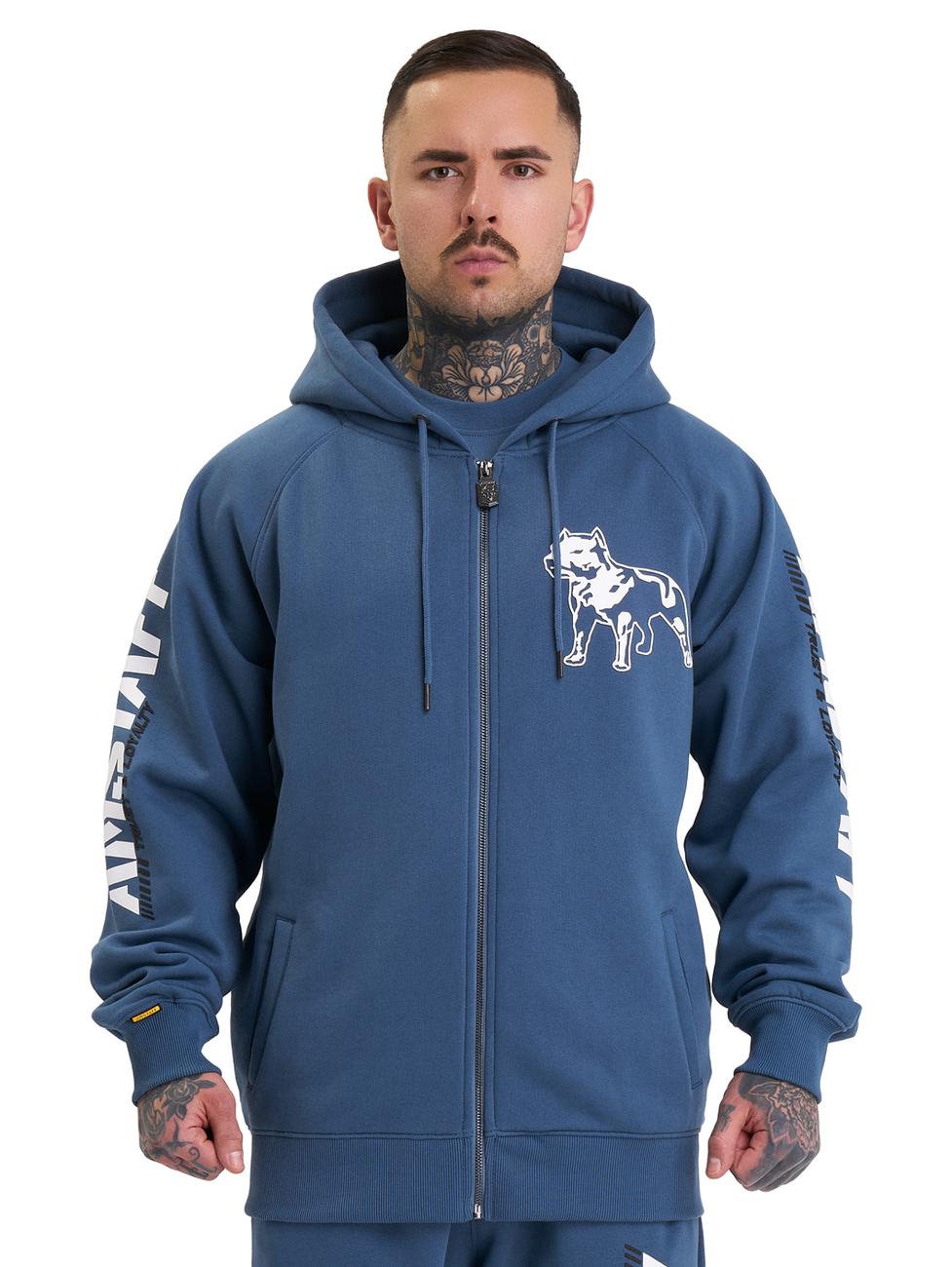 Amstaff Mikina Logo 2.0 Ziphoody Blue