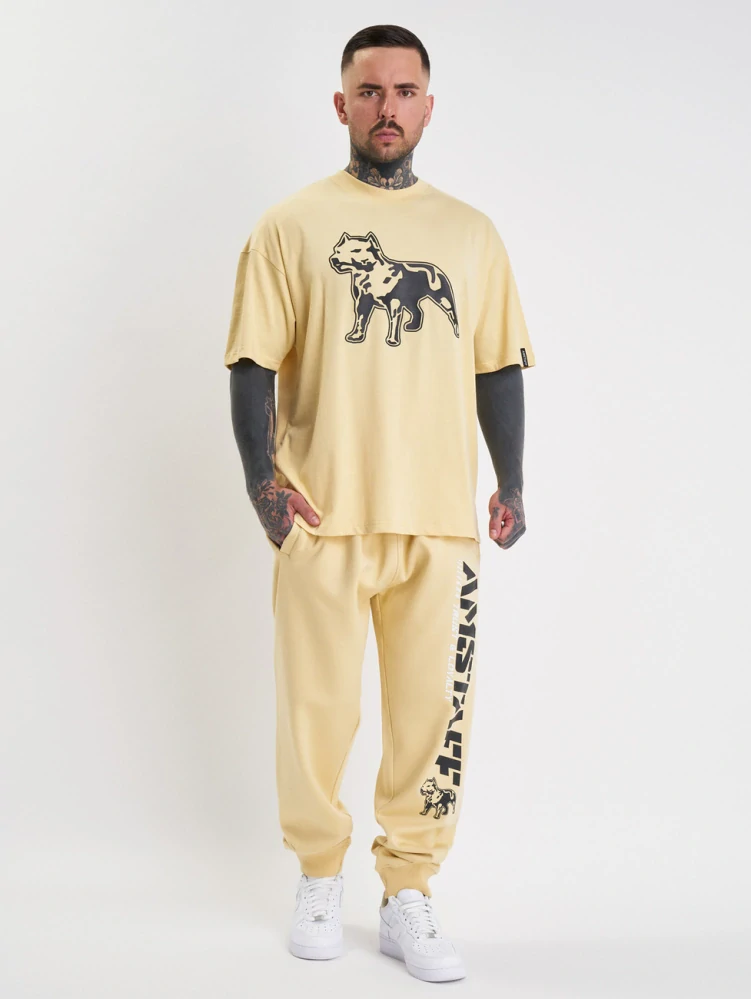 Amstaff tričko Logo 2.0 Vanilla Cream