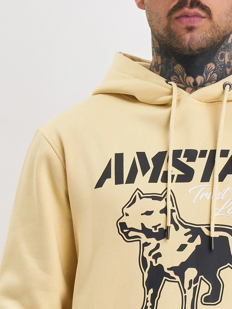 Amstaff Mikina Logo 2.0 Hoody Vanilla Cream