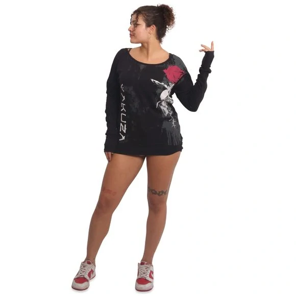 Yakuza dámské tričko ROSE SCRATCH GLSB 25109 Black