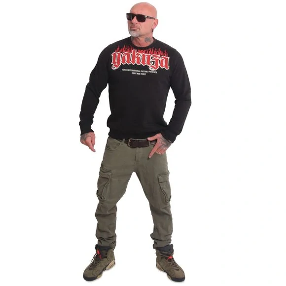 Yakuza mikina FcK SOCIETY PB 25014 Black