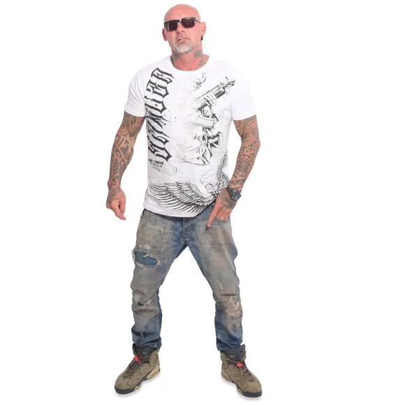 Yakuza pánské tričko SWEAR REGULAR TSB 26001 White