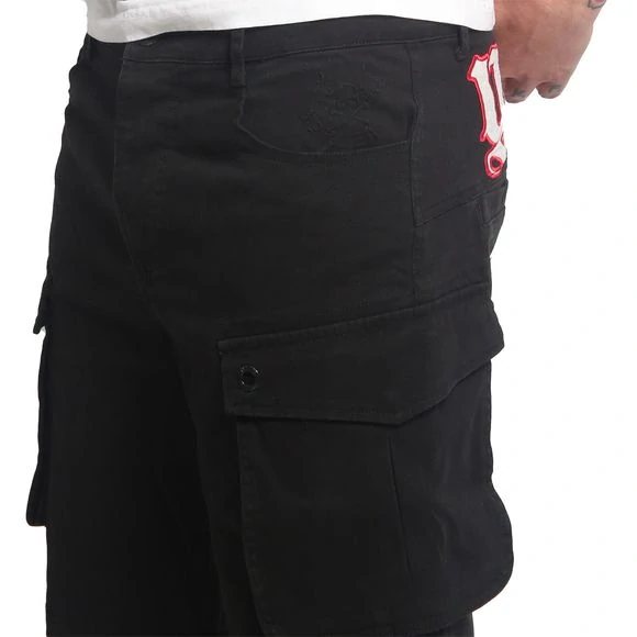 Yakuza Cargo šortky BLACK TAR CSB 25049 Black