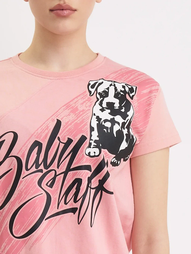 BabyStaff tričko Buckes Pink/Grey