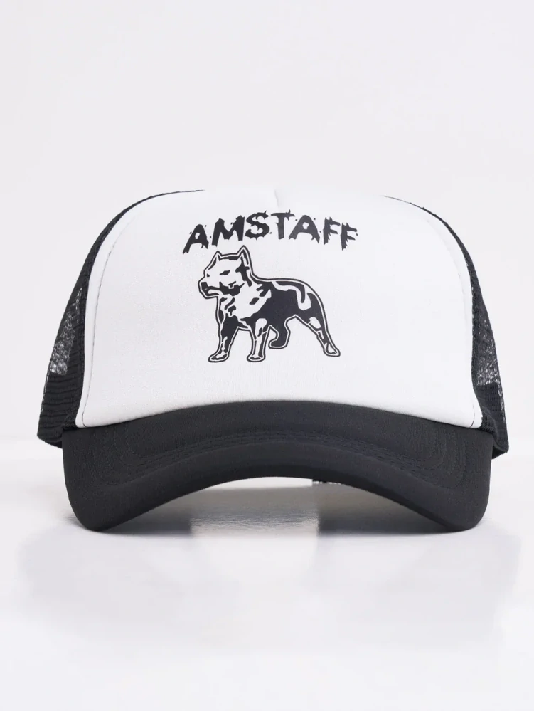 Amstaff čepice Logo Mesh Cap Black/White